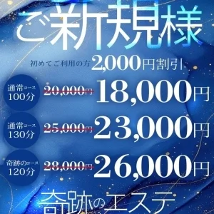 奇跡のエステのメッセージ用アイコン